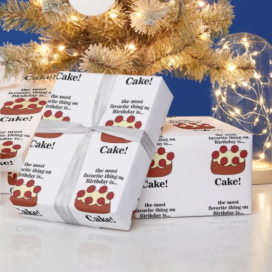 Birthday Cake Party Cadeaupapier (Feestdagen)