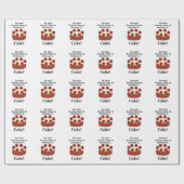 Birthday Cake Party Cadeaupapier (Vlak)