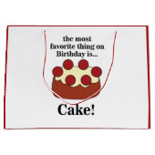 Birthday Cake Party Groot Cadeauzakje (Voorkant)