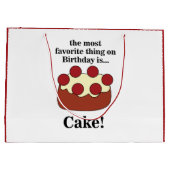 Birthday Cake Party Groot Cadeauzakje (Achterkant)
