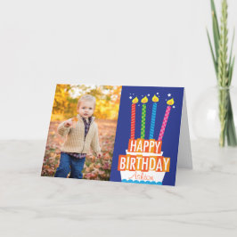 Birthday Cake Photo Wenskaart Kaart