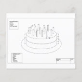 Birthday Cake Plan to Party Kaart (Voorkant)