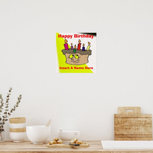 Birthday Cake Poster (Keuken)