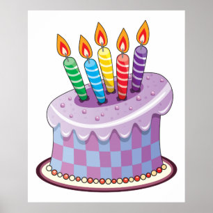 Birthday Cake Poster