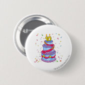 Birthday Cake Ronde Button 5,7 Cm (Voorkant /achterkant)