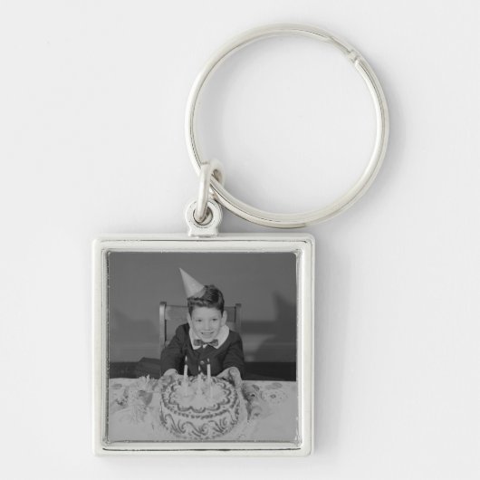 Birthday Cake Sleutelhanger (Voorkant)