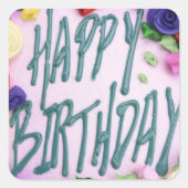 Birthday Cake - Sticker (Voorkant)