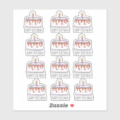 Birthday Cake Sticker (Vel)