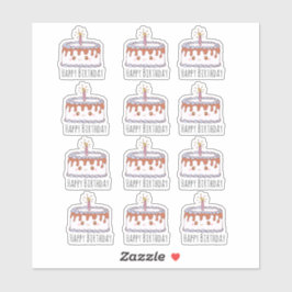 Birthday Cake Sticker