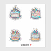 Birthday Cake Sticker (Vel)