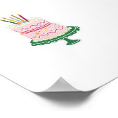 Birthday Cake Sticker Poster (Hoek)