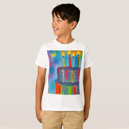 Birthday Cake T-shirt (Voorkant volledig)