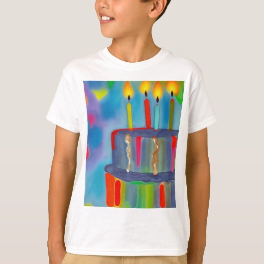 Birthday Cake T-shirt (Voorkant)