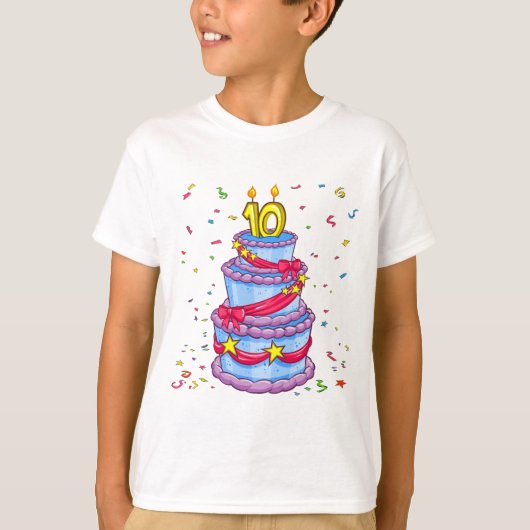 Birthday Cake T-shirt (Voorkant)
