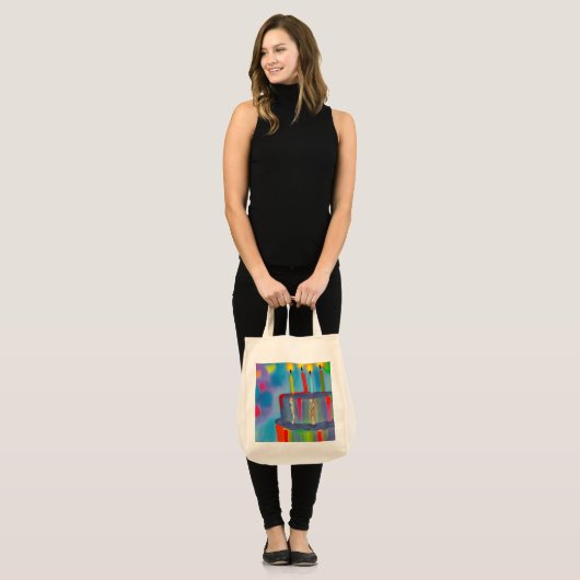 Birthday Cake Tote Bag (Voorkant (model))