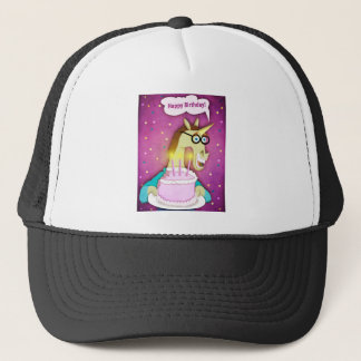 Birthday Cake Unicorn Trucker Pet