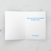 Birthday Cake with Candles Birthday Wenskaart Kaart (Binnen)