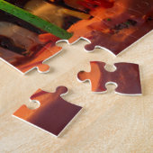 Birthday Cake with Candles Jigzaag Puzzle Legpuzzel (Zijkant)