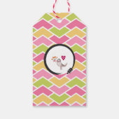 Birthday Cake with Party Lion Happy Birthday Cadeaulabel (Achterkant)