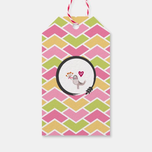 Birthday Cake with Party Lion Happy Birthday Cadeaulabel (Achterkant)