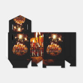 Birthday Cake with Sparklers, Bedankdoosjes (Uitgevouwen)