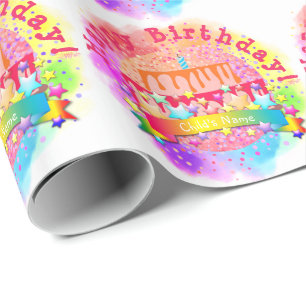Birthday Cake Wrapping Paper - HAMbWG Cadeaupapier