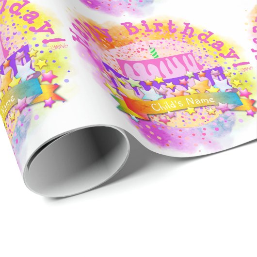 Birthday Cake Wrapping Paper - HAMbWG Cadeaupapier (Rol Hoek)