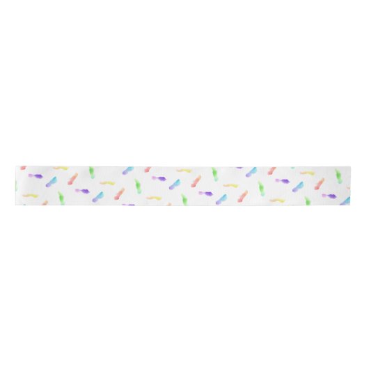 Birthday Cake Wrapping Paper Ribbon Match - HAMbWG Satijnen Lint (Voorkant)