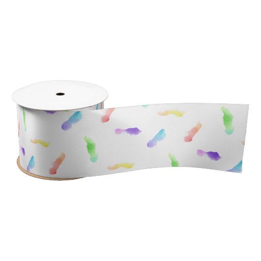Birthday Cake Wrapping Paper Ribbon Match - HAMbWG Satijnen Lint (Spoel)