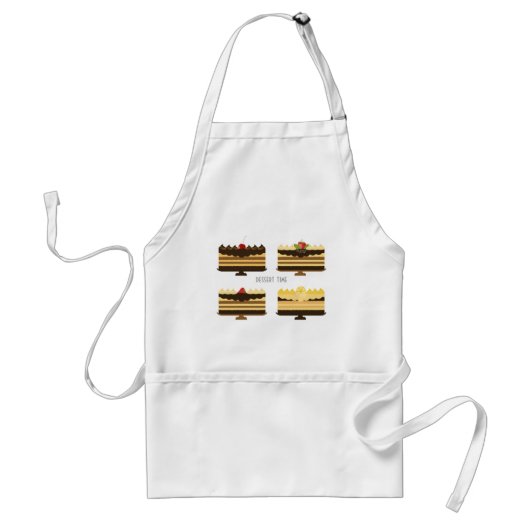 Birthday Cakes Apron Standaard Schort (Voorkant)