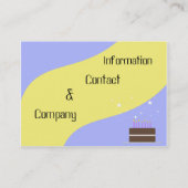 Birthday cakes door B.A. King Visitekaartje (Achterkant)