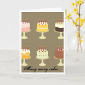 Birthday Cakes Kaart (Gele Bloem)