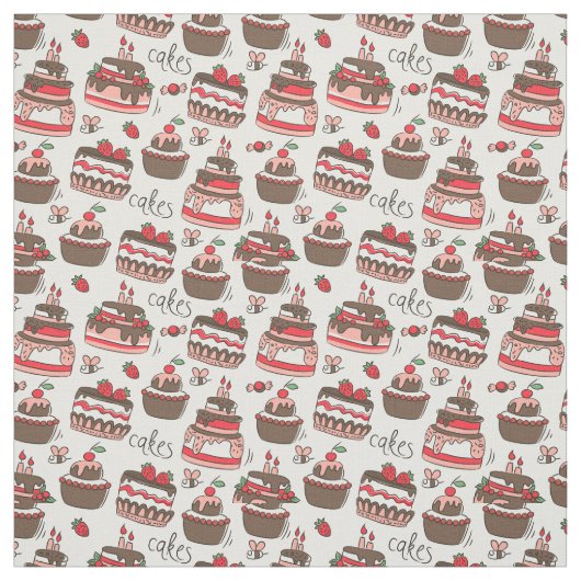 Birthday Cakes Stof (Swatch)