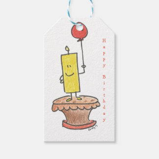 Birthday Candle Cadeaulabel