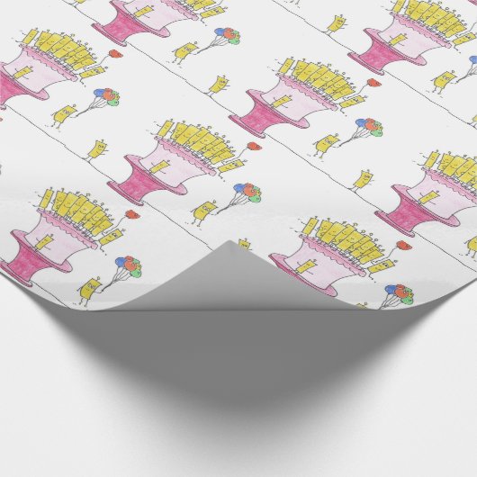 Birthday Candle Cadeaupapier (Hoek)