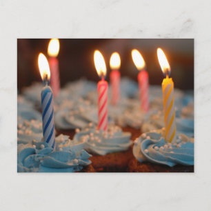 Birthday Candle Cupcakes Briefkaart