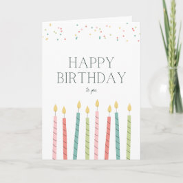 Birthday Candle Greeting Card Kaart