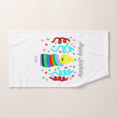 Birthday Candle Greetings Bathroom Towel Set Bad Handdoek (Handdoek)