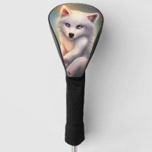 Birthday Candle Schattig White Baby Fox