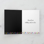 Birthday Candle Wishes Card Kaart (Binnen)