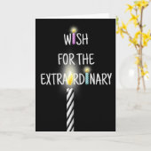 Birthday Candle Wishes Card Kaart (Gele Bloem)