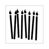 Birthday Candles Art Stamp Rubberstempel (Afrduk)