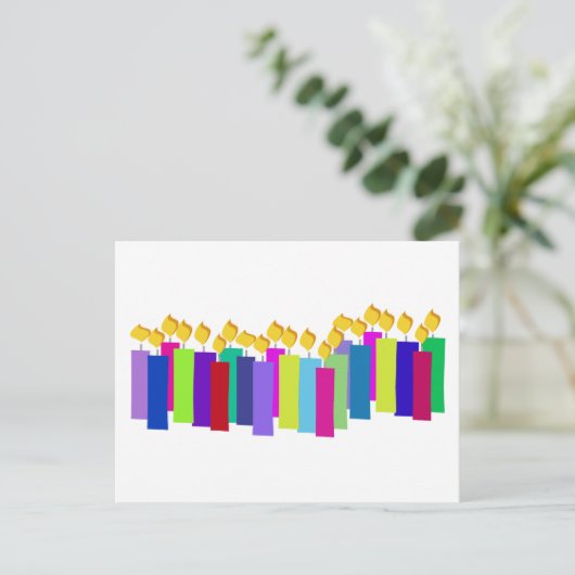 Birthday Candles Briefkaart (Staand voorkant)