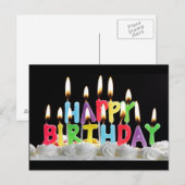 Birthday Candles Briefkaart (Voorkant / Achterkant)