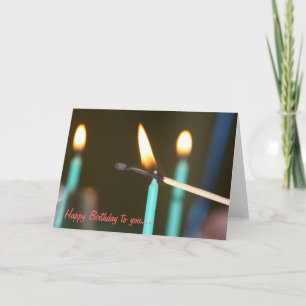 Birthday Candles Card Kaart