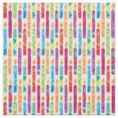 Birthday Candles Fractal Colors Stof (Swatch)