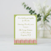 Birthday Candles Invitation Kaart (Staand voorkant)