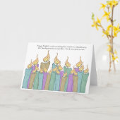 Birthday Candles Kaart (Gele Bloem)