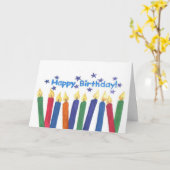 Birthday Candles Kaart (Gele Bloem)