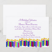 Birthday Candles Kaart (Voorkant / Achterkant)